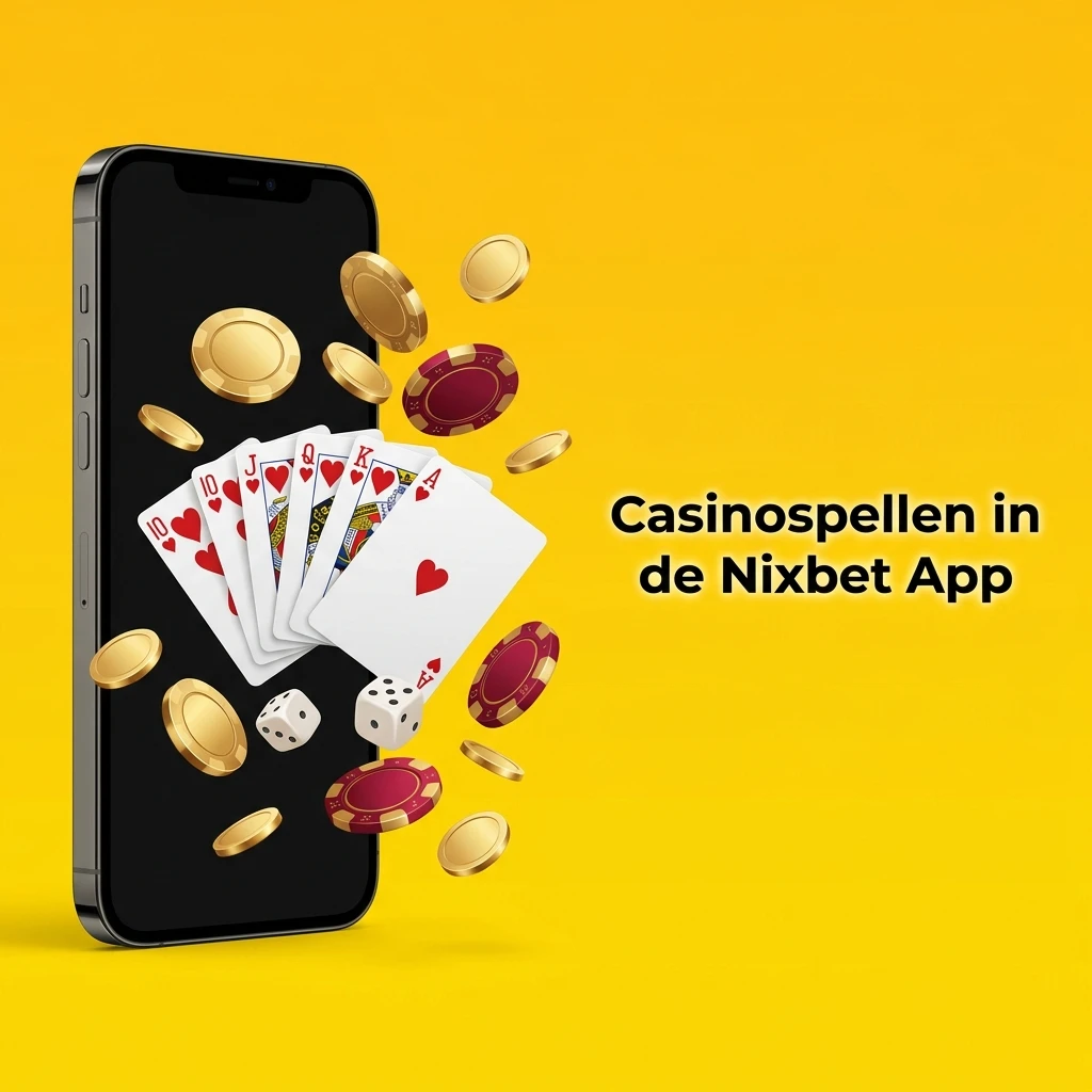 Nixbet app casinospellen met populaire titels van Pragmatic Play, NetEnt en Evolution Gaming op mobiel