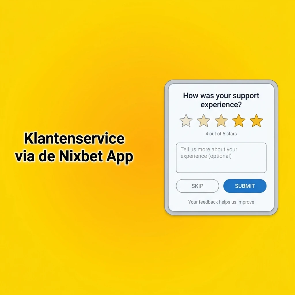 Nixbet klantenservice via app met live chat, e-mail en FAQ beschikbaar in het Nederlands, 7 dagen per week