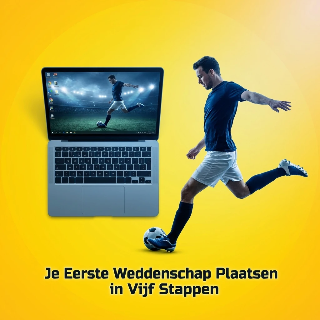 Vijf stappen om je eerste weddenschap te plaatsen bij Nixbet, van registratie tot inzet bevestigen.