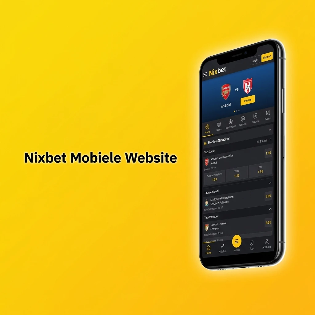 Nixbet mobiele website toegankelijk op smartphones en tablets voor weddenschappen en casinospellen zonder app download