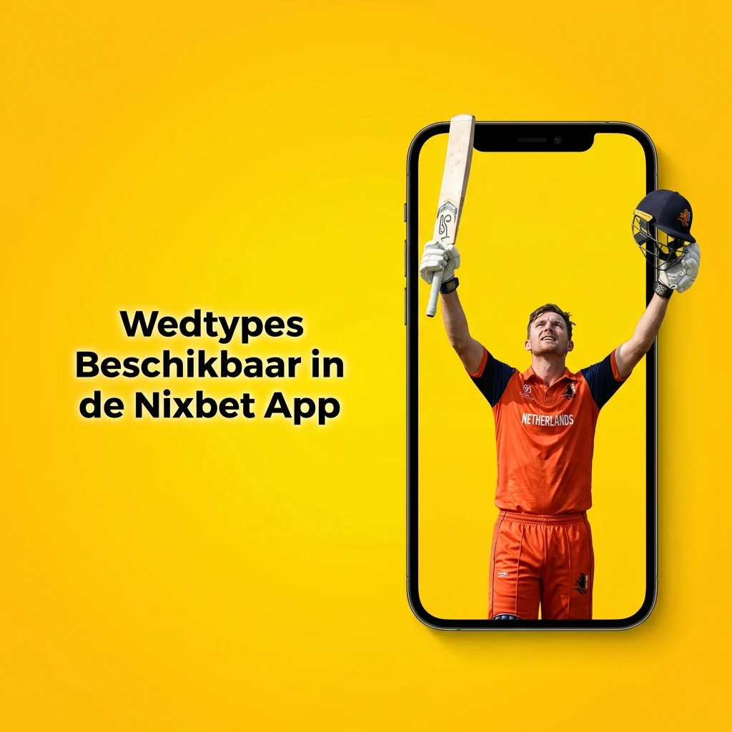 Overzicht wedtypes Nixbet app: enkelvoudig, accumulator, systeem, live en handicap weddenschappen