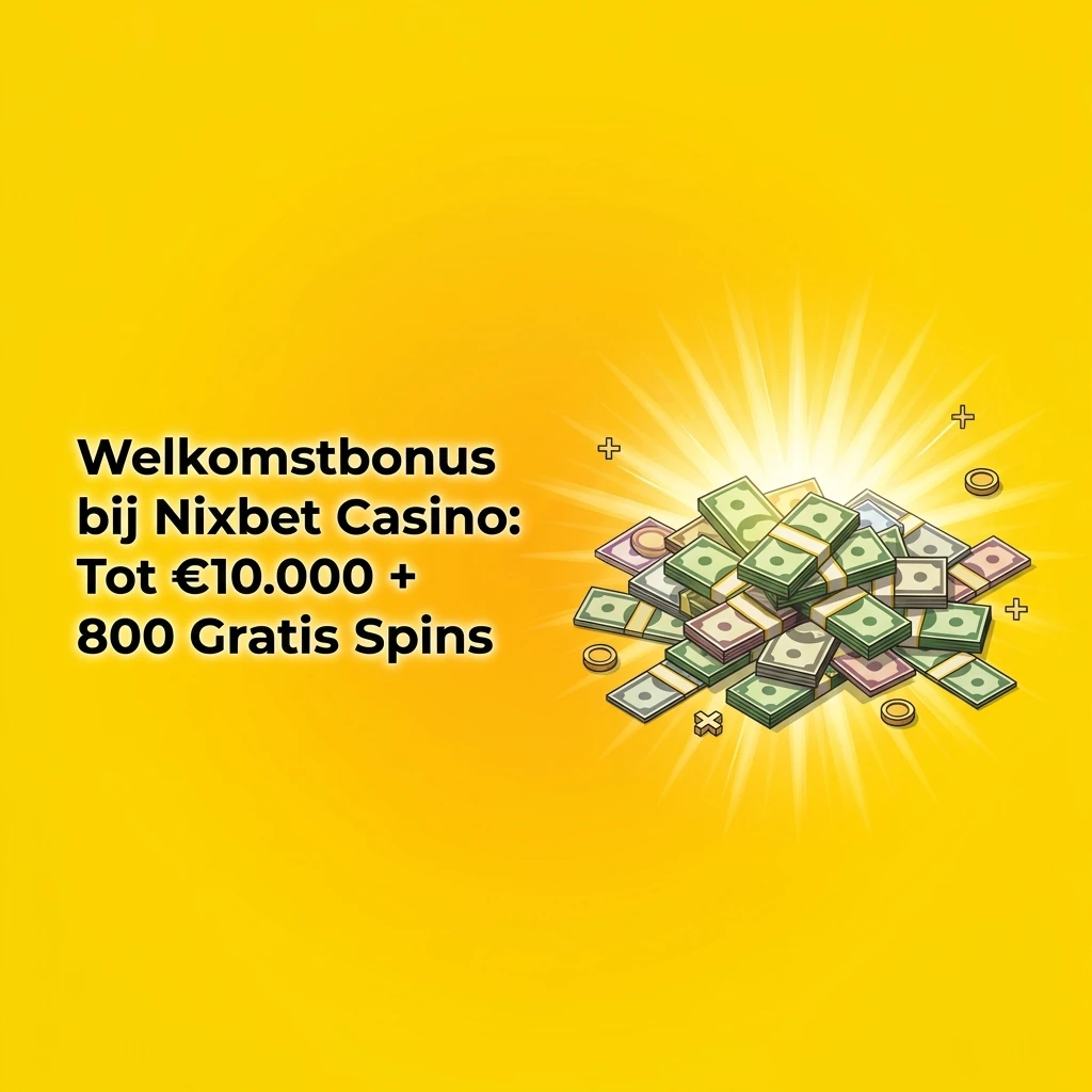 Nixbet Casino welkomstbonus tot €10.000 plus 800 gratis spins voor nieuwe Nederlandse spelers
