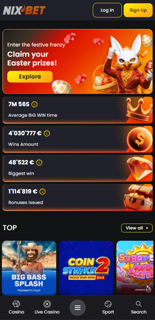 Ontdek de beste mogelijkheden voor sportweddenschappen en casino in de Nixbet iOS app.