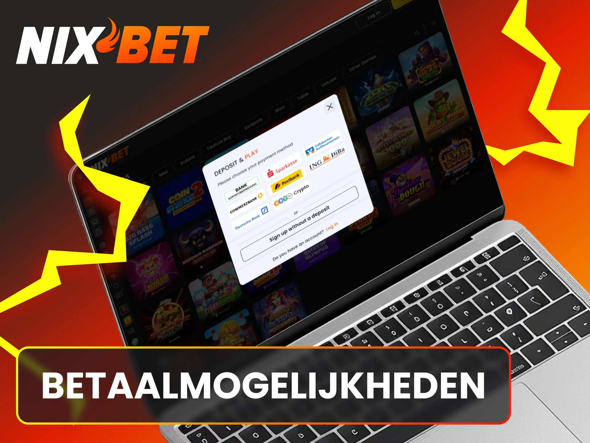 Gebruik handige betaalmogelijkheden bij Nixbet voor snelle stortingen en opnames.