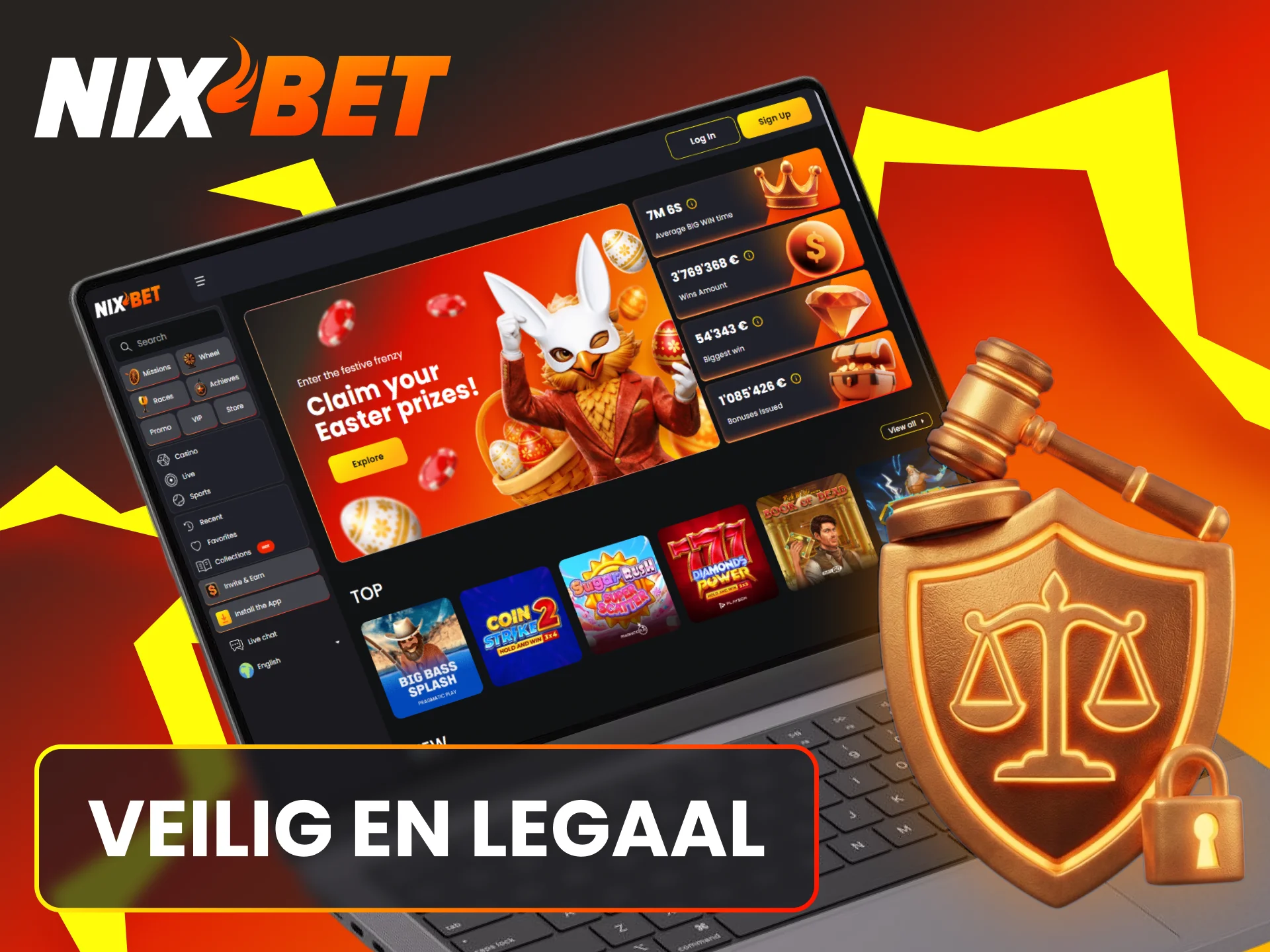 Ontdek waarom Nixbet veilig en legaal is voor spelers in Nederland.