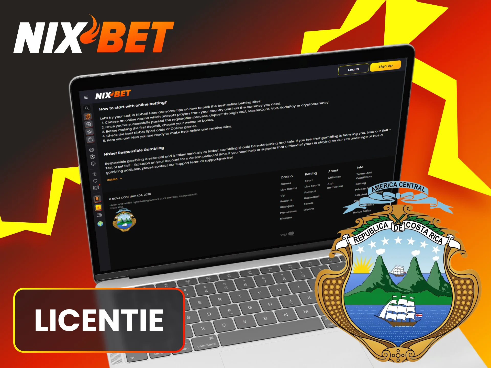 Bekijk de officiële licentie van Nixbet voor veilig en betrouwbaar gokken.