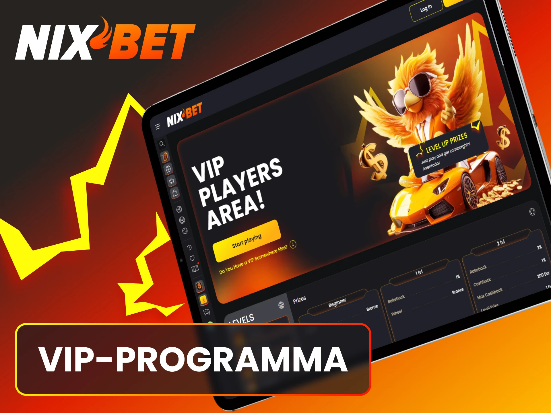 Word lid van het VIP-programma bij Nixbet voor extra beloningen en privileges.